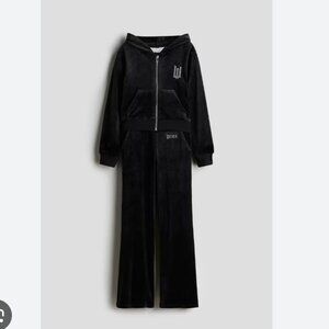 H&M Wicked Rhinestone Velour Jacket and Pants Set - Kids 16